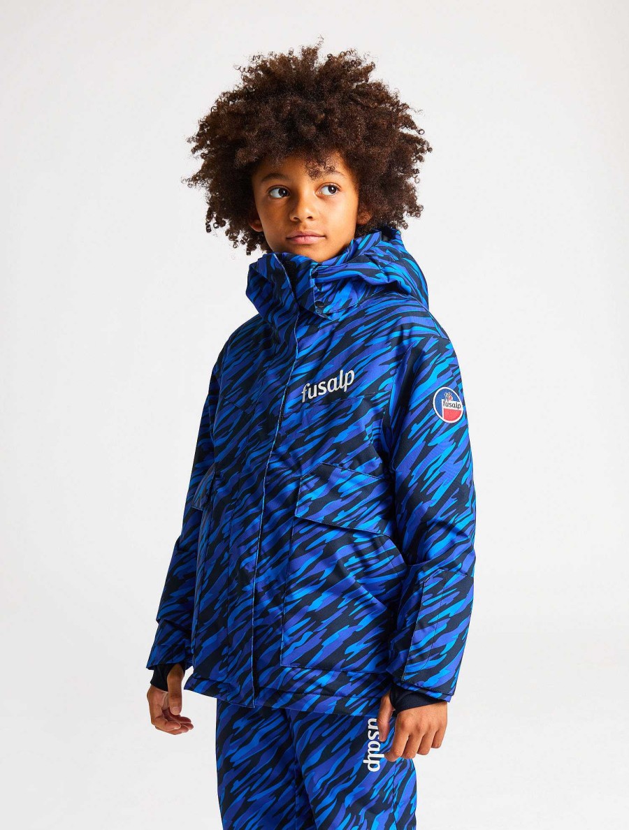 Enfants Fusalp | Veste De Ski A Imprime Neptune